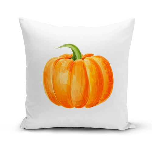 Drawn Pumpkin Pillow Cover