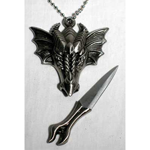 Dragon Head Necklace athame - Can not ship to MA or CA - Wiccan Place