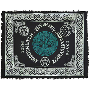Tree of Life Ouija-Board altar cloth 24" x 30" - Wiccan Place