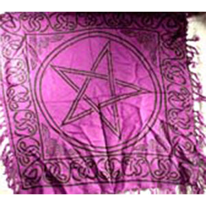 Pentagram altar cloth 36" x 36" - Wiccan Place