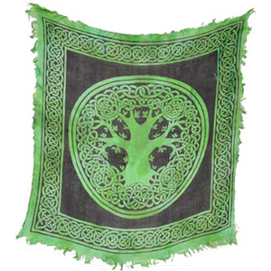 Tree of Life altar cloth 18" x 18" - Wiccan Place