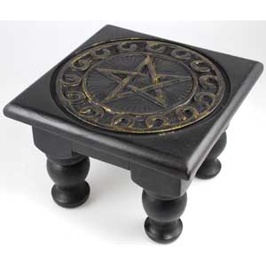 Pentagram altar table 6" x 6" - Wiccan Place