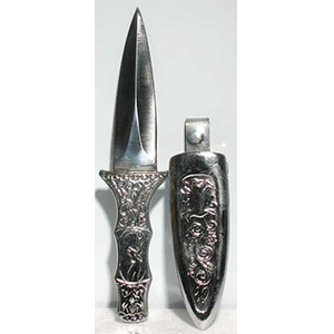Engraved Silver Boot athame - Can not ship to MA or CA - Wiccan Place