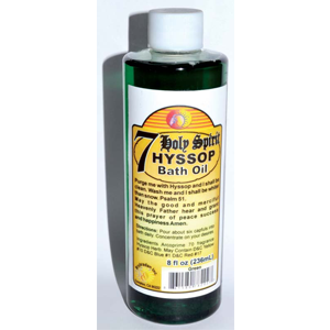7 Holy Spirit Hyssop bath oil 8oz - Wiccan Place