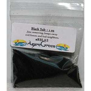 Black Salt Packet 1 oz - Wiccan Place