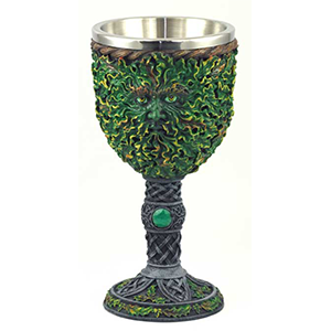Greenman Chalice 7 1/2" - Wiccan Place