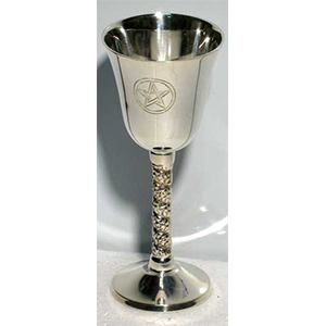 Pentagram Chalice 4 3/4" - Wiccan Place