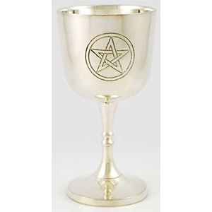 Pentagram chalice 4" - Wiccan Place