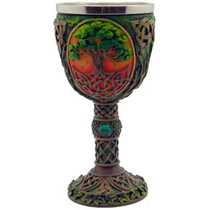 Tree of Life chalice 7 1/4" - Wiccan Place
