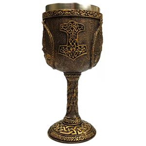 Thor's Hammer chalice 6 3/4" - Wiccan Place