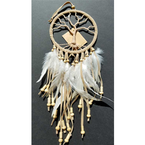 Tree of Life tan dream catcher 4 1/2" - Wiccan Place