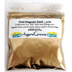 Gold Magnetic Sand (Lodestone Food) 4oz - Wiccan Place