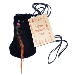 Medicine Dream bag Black 3" - Wiccan Place