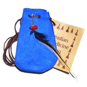 Medicine Dream bag Blue 3" - Wiccan Place