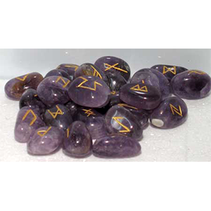 Amethyst rune set - Wiccan Place