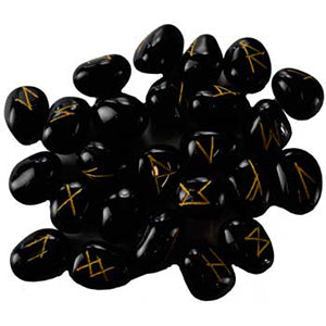 Black Onyx rune set - Wiccan Place