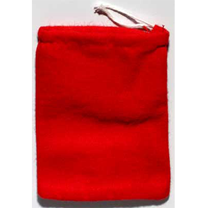 Red cotton bag 3" x 4" - Wiccan Place