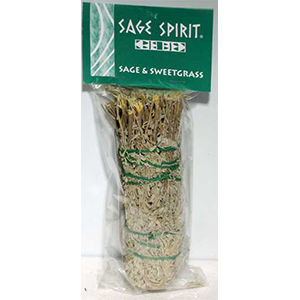 Sage & Sweetgrass smudge stick 7" - Wiccan Place