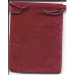 Velveteen 2 x 2 1/2 Burgundy Bag - Wiccan Place
