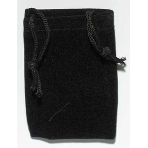 Velveteen 2 x 2 1/2 Black Bag - Wiccan Place