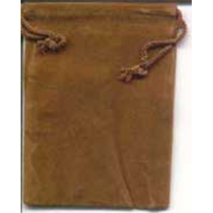 Velveteen 2 x 2 1/2 Brown Bag - Wiccan Place