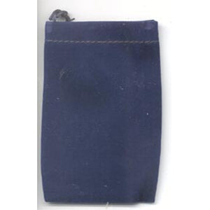 Velveteen 2 x 2 1/2 Blue Bag - Wiccan Place