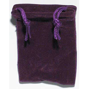 Velveteen 2 x 2 1/2 Purple Bag - Wiccan Place