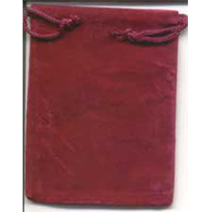 Bag Velveteen 3 x 4 Burgundy Bag - Wiccan Place