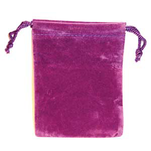 Bag Velveteen: 3 x 4 Purple Bag - Wiccan Place