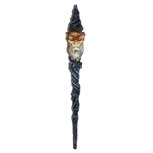 Wizard Skull wand 9" - Wiccan Place