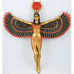 Open Wings Isis Wall Plaque - Wiccan Place