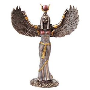 Hand Painted Egyptian Isis Statue - Wiccan Place