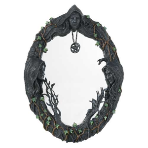 Maiden, Mother, Crone wall mirror 17" - Wiccan Place