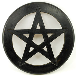 Pentagram Wall Hanging or Altar Tile 9" - Wiccan Place