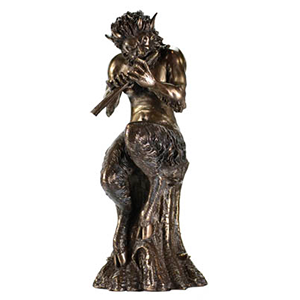 Satyr Statue 9 1/2" - Wiccan Place