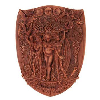 Triple Goddess, Mother, Maiden, Crone Wall Plaque - Wiccan Place