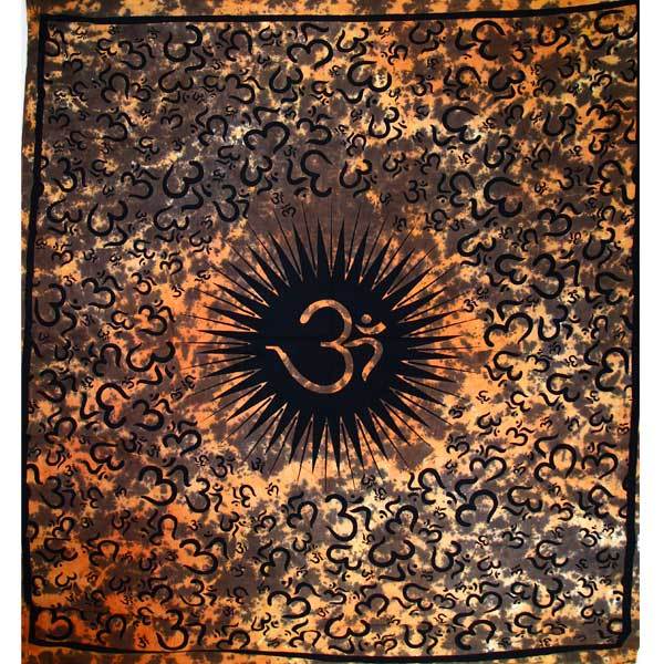 Saffron Om Echoes Tapestry