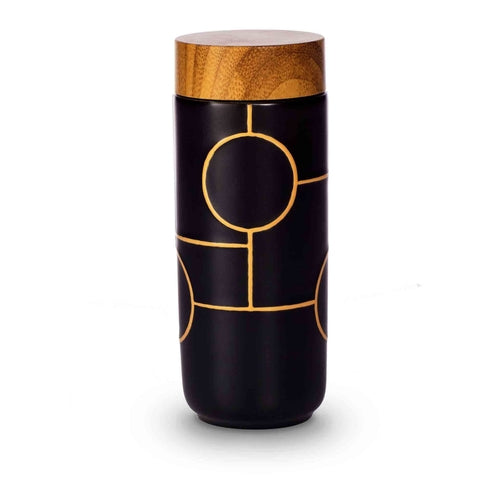 The Dream Tumbler - Black and Blue Line Hand-painted - Mugs