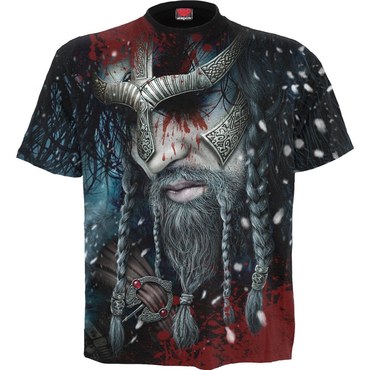 VIKING WRAP - Men Allover T-Shirt Black - Men’s Clothing