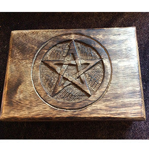 Pentagram Tarot box - Wiccan Place