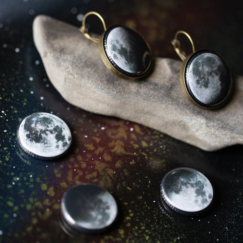 Interchangeable Moon Phase Earrings