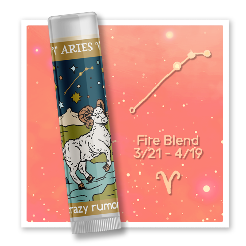 Aries Lip Balm - Zodiac - Constellation - 100% Natural + Vegan