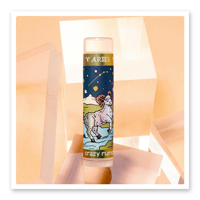 Aries Lip Balm - Zodiac - Constellation - 100% Natural + Vegan