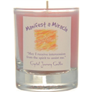 Manifest a Miracle soy votive candle - Wiccan Place