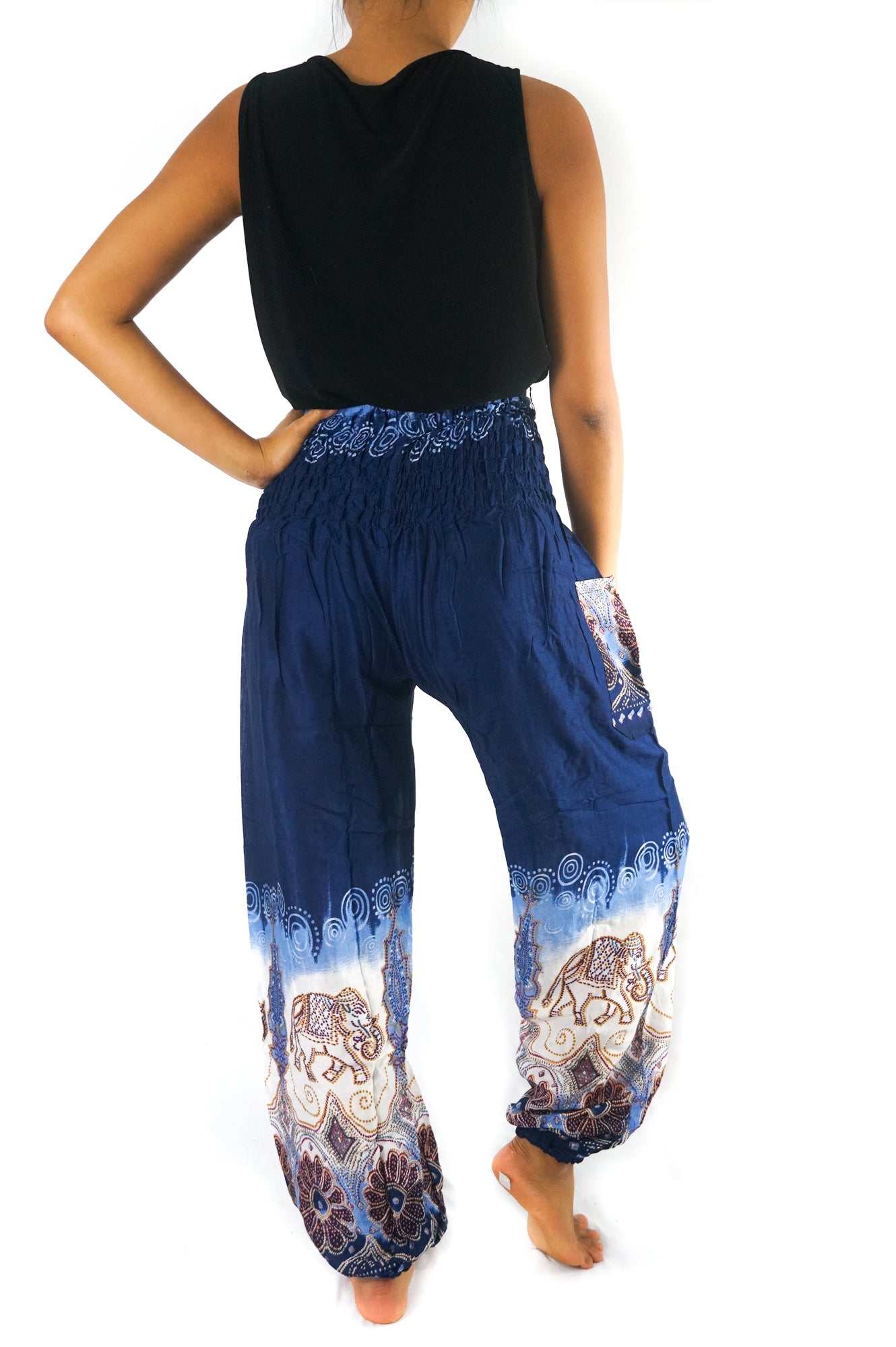 Blue ELEPHANT Women Boho & Hippie Harem Pants