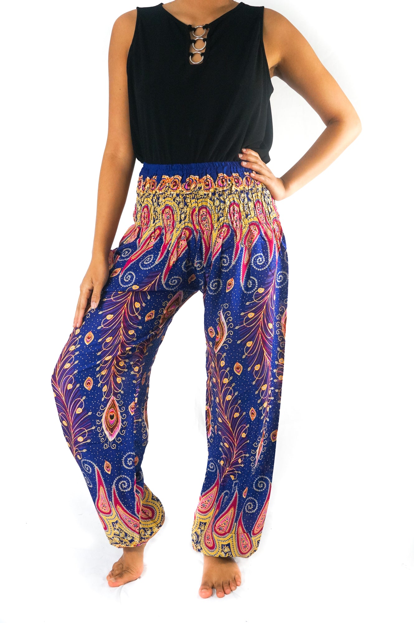 Blue Peacock Women Boho & Hippie Harem Pants