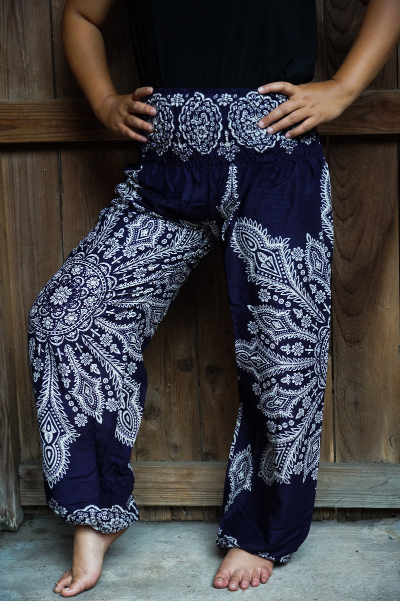 Purple Butterfly Women Boho & Hippie Harem Pants