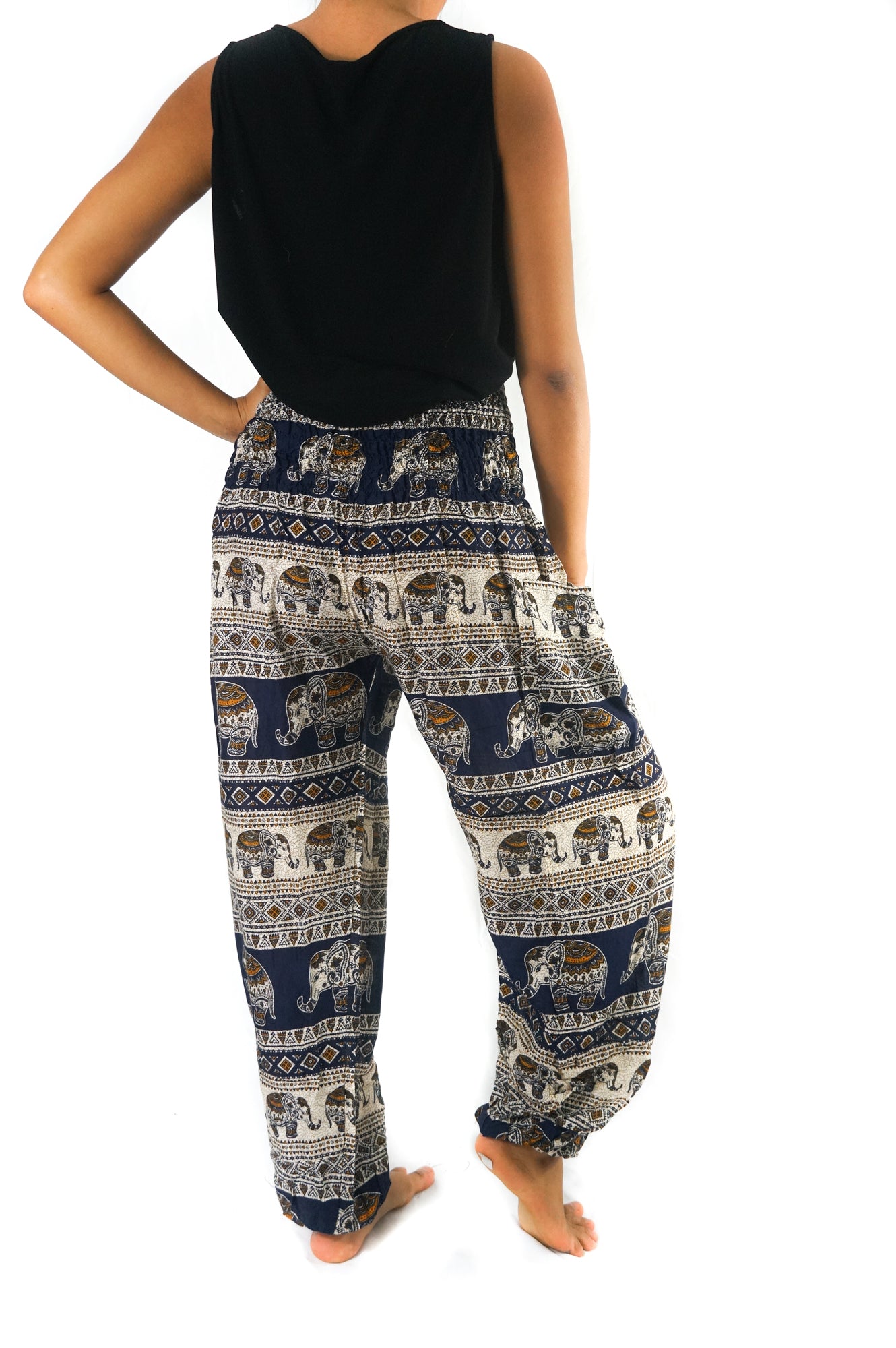 Dark Blue ELEPHANT Women Boho & Hippie Harem Pants