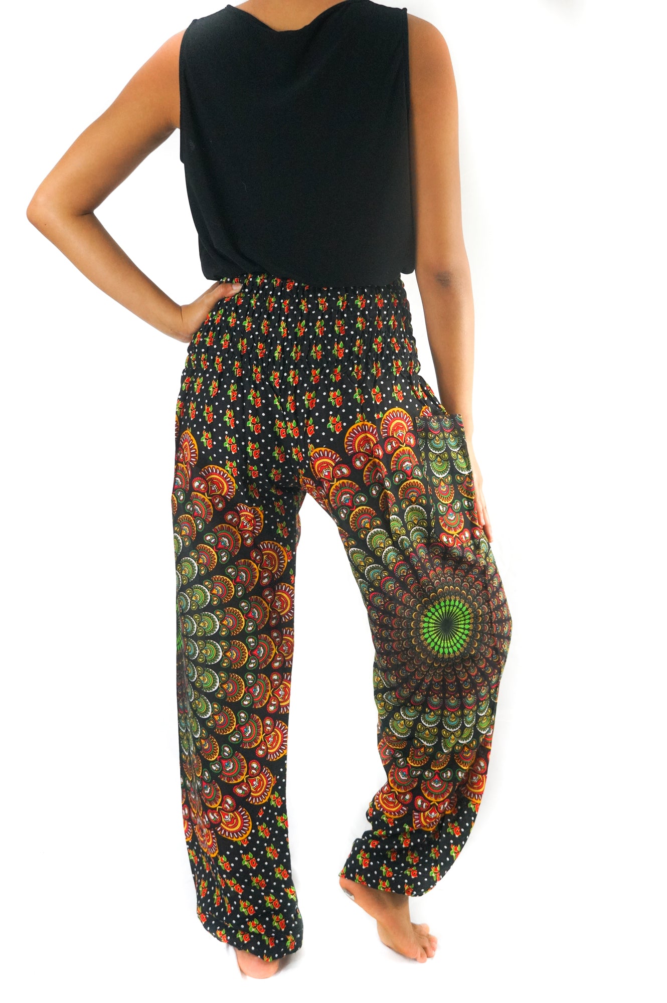 Black Chakra Women Boho & Hippie Harem Pants