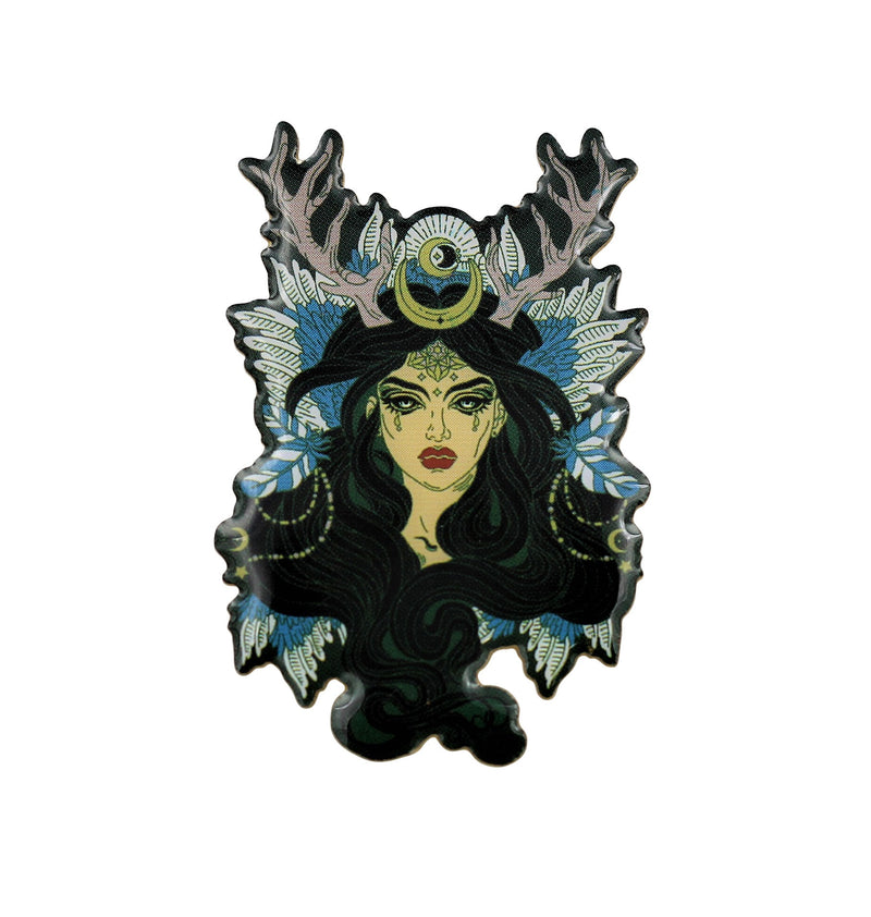 Enchantress Sorceress Wiccan Druid Witchy Enamel Pin